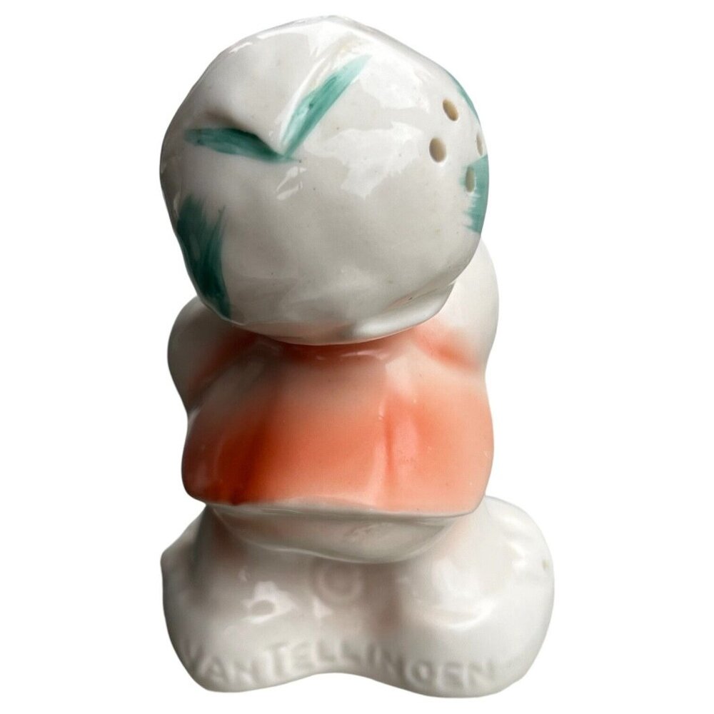 Vintage VanTellingen Girl and Gray Lamb Hugger Salt & Pepper Shaker Set Huggable - Picture 7 of 12